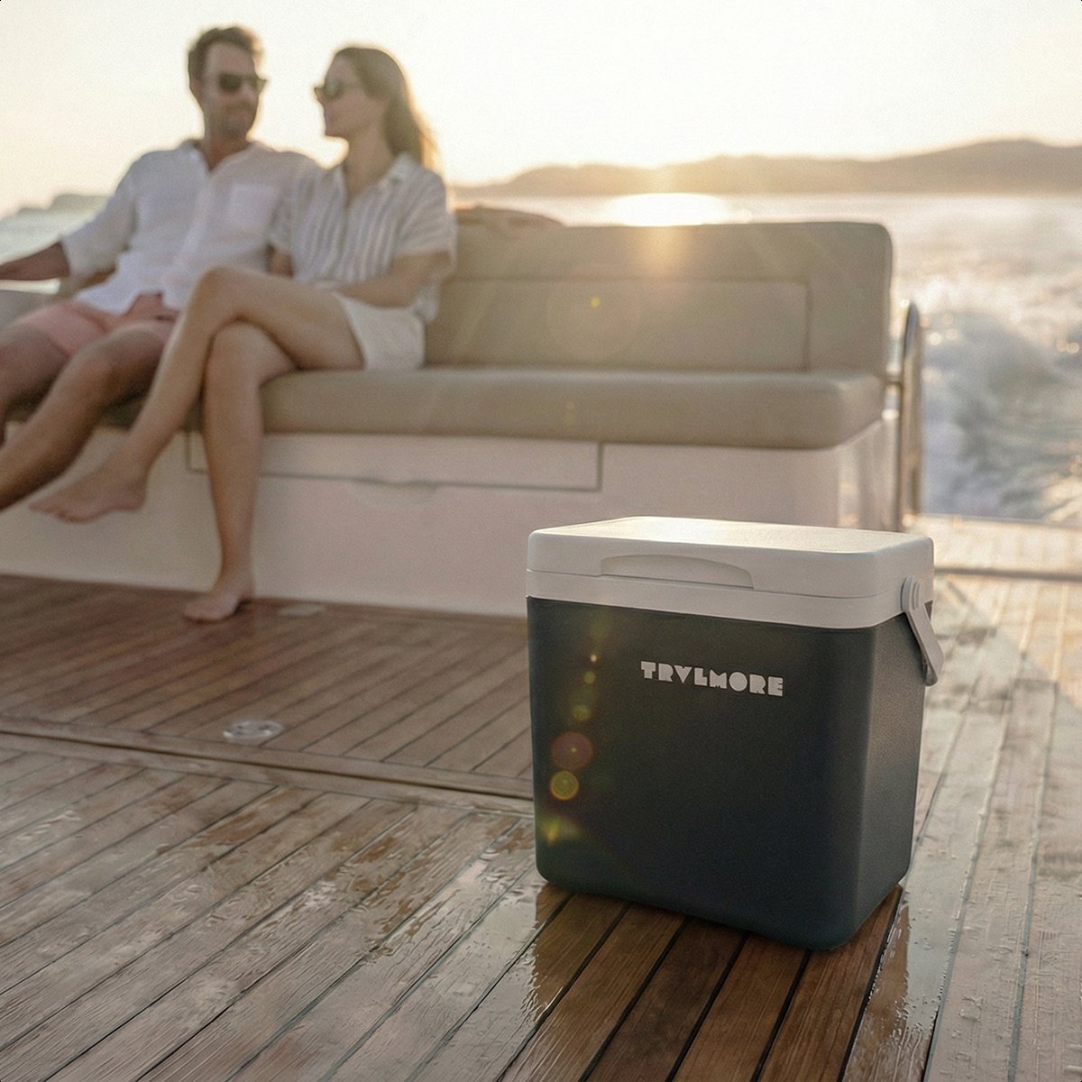 TRVLMORE Koelbox 7L - Frigobox - Inclusief Koelelement - Koelbox Klein - Antraciet – foto 7