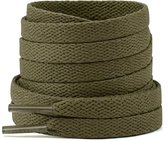 The Kicks Don® Sneaker Veters Plat - 130CM - Legergroen