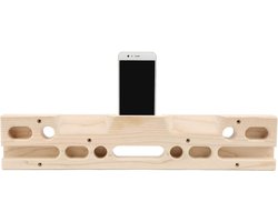 Vingerboard Klimmen - Hangboard Kracht - Thuisklimmen - Massief Hout - 800g - Natuurlijk