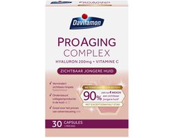 Davitamon Pro Aging Complex – Zichtbare huidverzorging van binnenuit – formule met hyaluronzuur, vitaminen en mineralen – 30 capsules