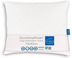 Hoogwaardig hoofdkussen - Extra zacht kussen - Comfortabel slapen - Gemaakt in Duitsland - 70 x 90 cm - Wit