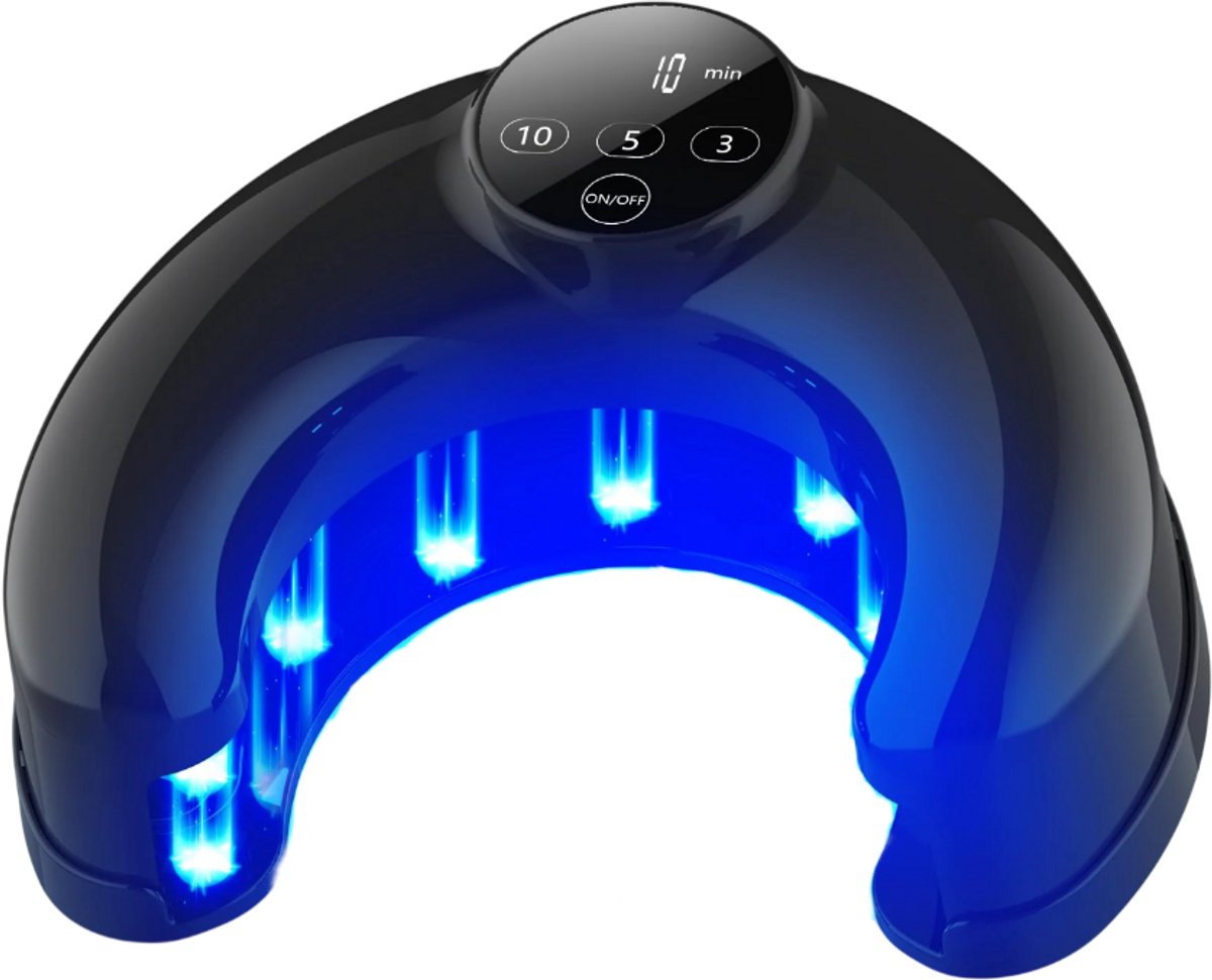 Draadloos Laser Nagelschimmel Behandeling Apparaat – Nagelschimmel Therapie voor Teennagels en Vingernagels, 45W 8×910NM + 14×470NM Blauwe Licht, voor Beschadigde, Verkleurde en Zwakke Nagels