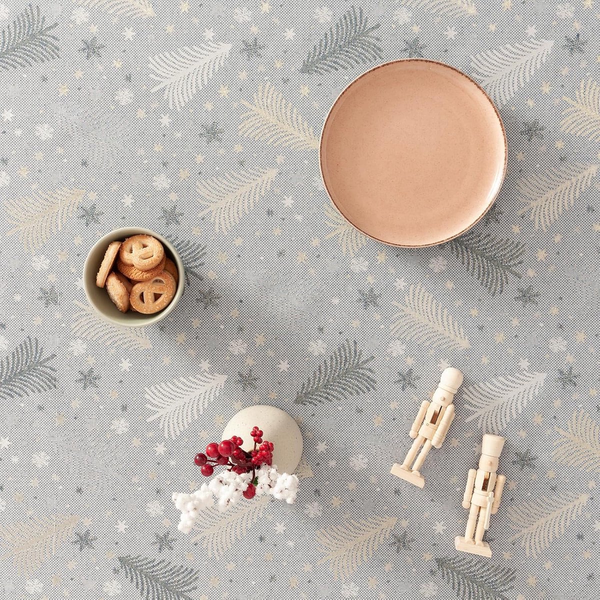 Tafel Runner - Kerst Decoratie - Eettafel Aankleden - Jacquard Goud Garen - 45 x 135 cm - Blauw