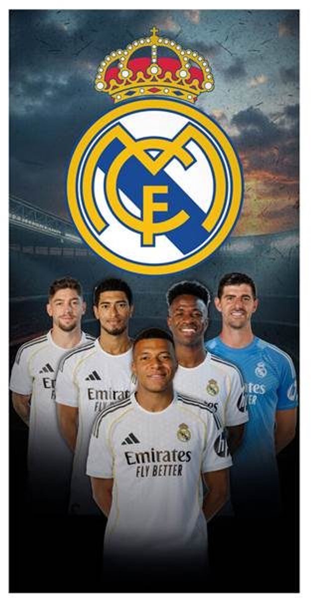 Real Madrid C.F. Players Strandlaken - 70x140 cm - Multi