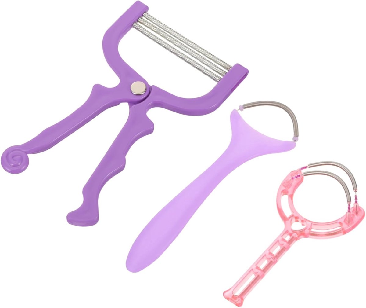 Gezichtshaar Epilator - Ontharingsveer - Handmatig Ontharen - Draagbaar & Lichtgewicht - 15x9x0.5 cm - Diverse Kleuren