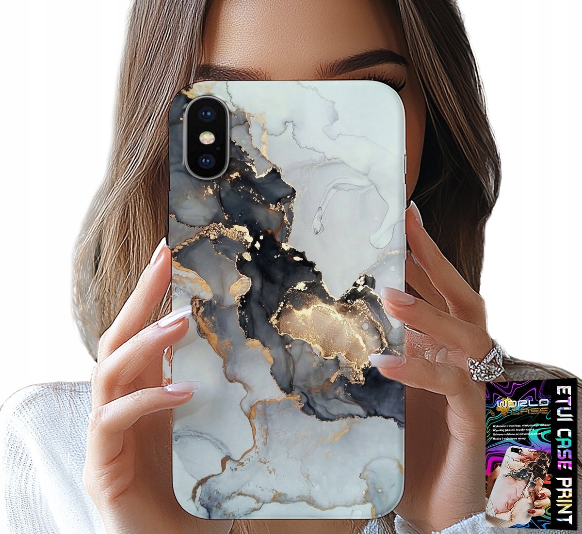 iPhone XS Max hoesje - Elegant marmer, modieus, vrouwelijk patroon