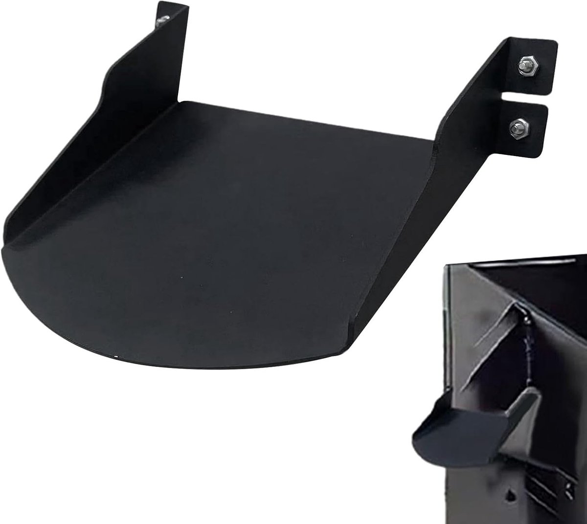 Houtpellets Helper - Grill Accessoires - Stroomlijn Legen - Magnetische Montage - 11.5 x 10 cm - Zwart