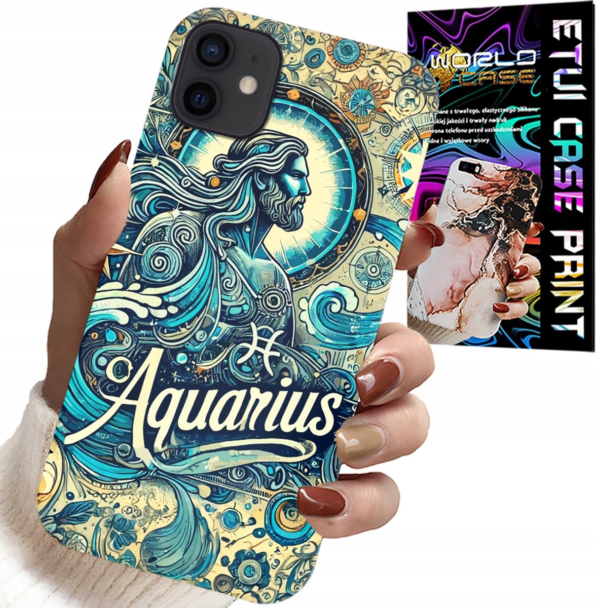 iPhone 12 hoesje - Sterrenbeeld, Waterman, Astronomie rugzak