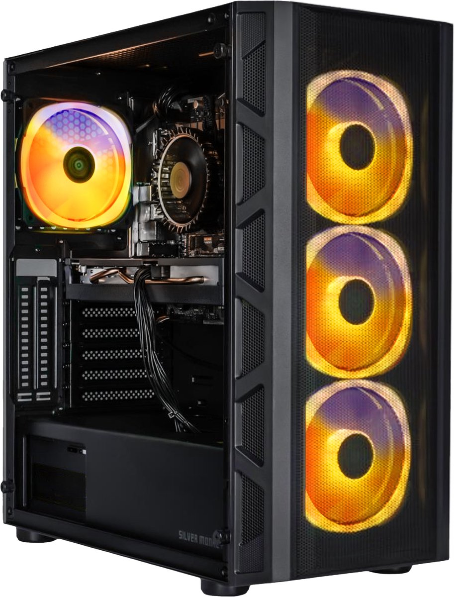 SMX® Battlestation M5A – AMD Ryzen 5 7600 - RTX5050 - 32GB RAM - 1 TB SSD - ARGB-verlichting - Windows 11 – Gaming-PC