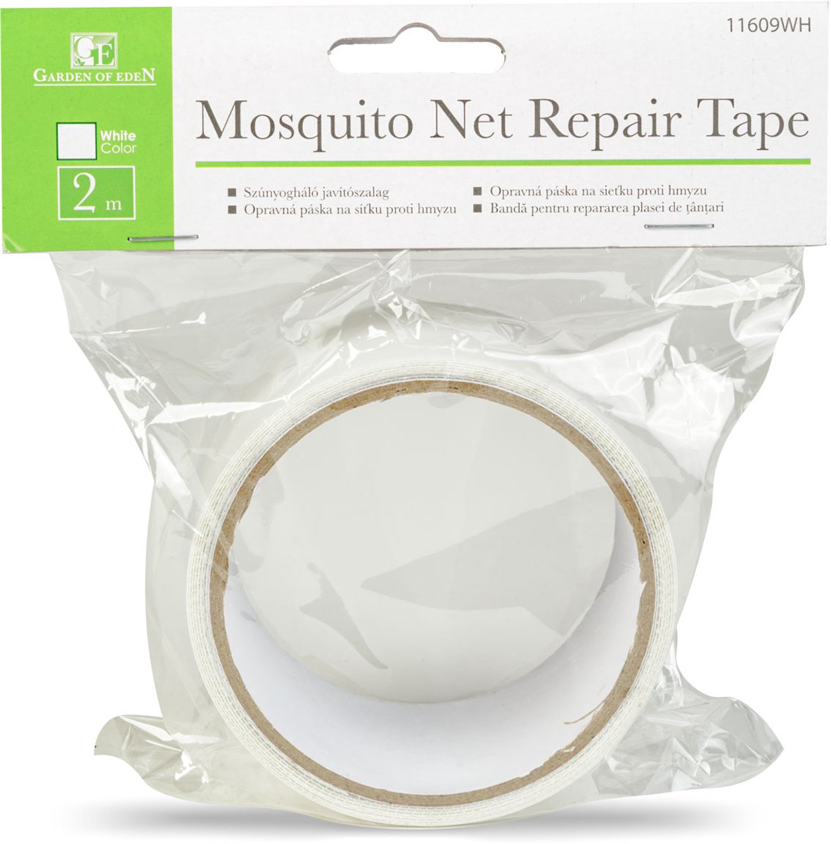 Hor / Vliegengordijn en Raamhor Reparatie Tape 2 m x 5 cm – Zelfklevend – Voor Scheuren & Gaten – Wit – Sterk & Weerbestendig [11609WH]