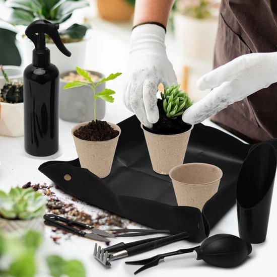 Gereedschapsset voor bonsai, 15-delige starterskit met tuingereedschap - Pak de tas met gereedschap van Merkloos	 — afbeelding 3
