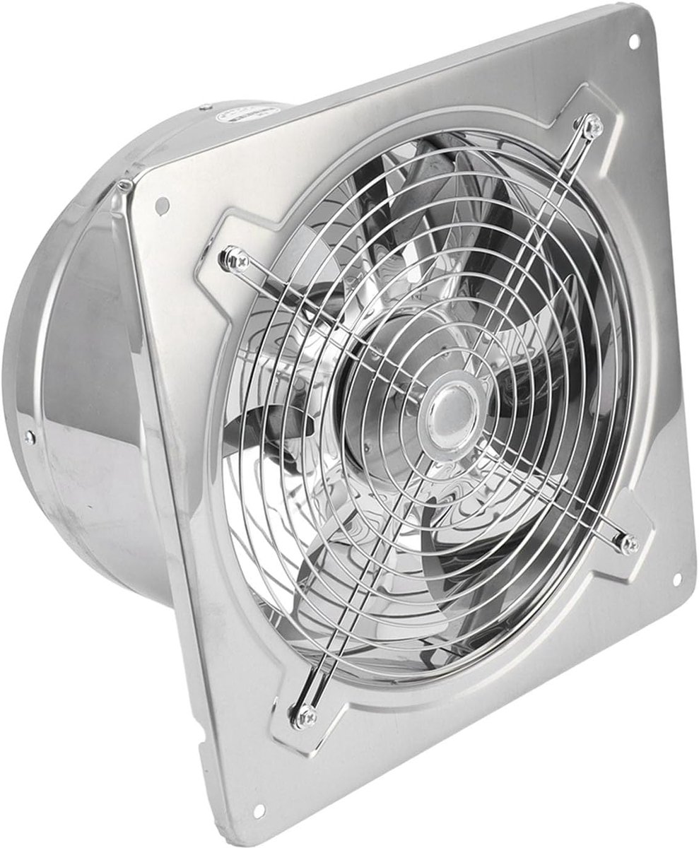 Afzuigventilator Roestvrij Staal - Stille Ventilator - Luchtcirculatie Verbeteren - Dubbel