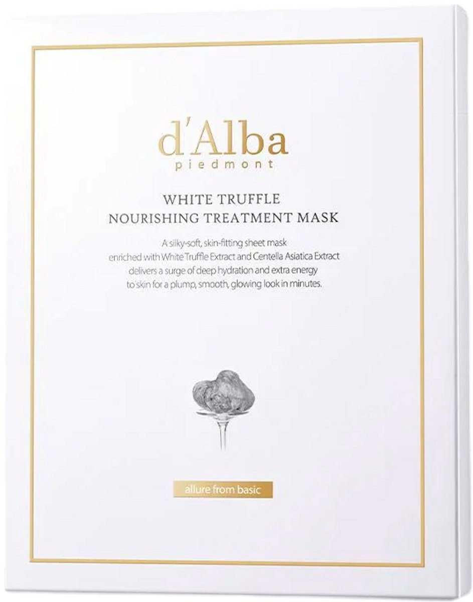 d’Alba – White Truffle Nourishing Treatment Mask – Gezichtsmasker – 5 x 25 ml