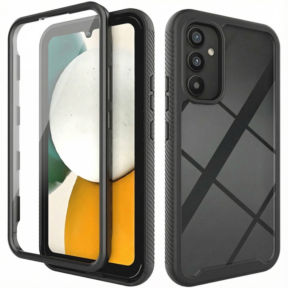 imoshion Hoesje - Geschikt voor Samsung Galaxy A34 (5G) - 360° Full Protective Case - Zwart