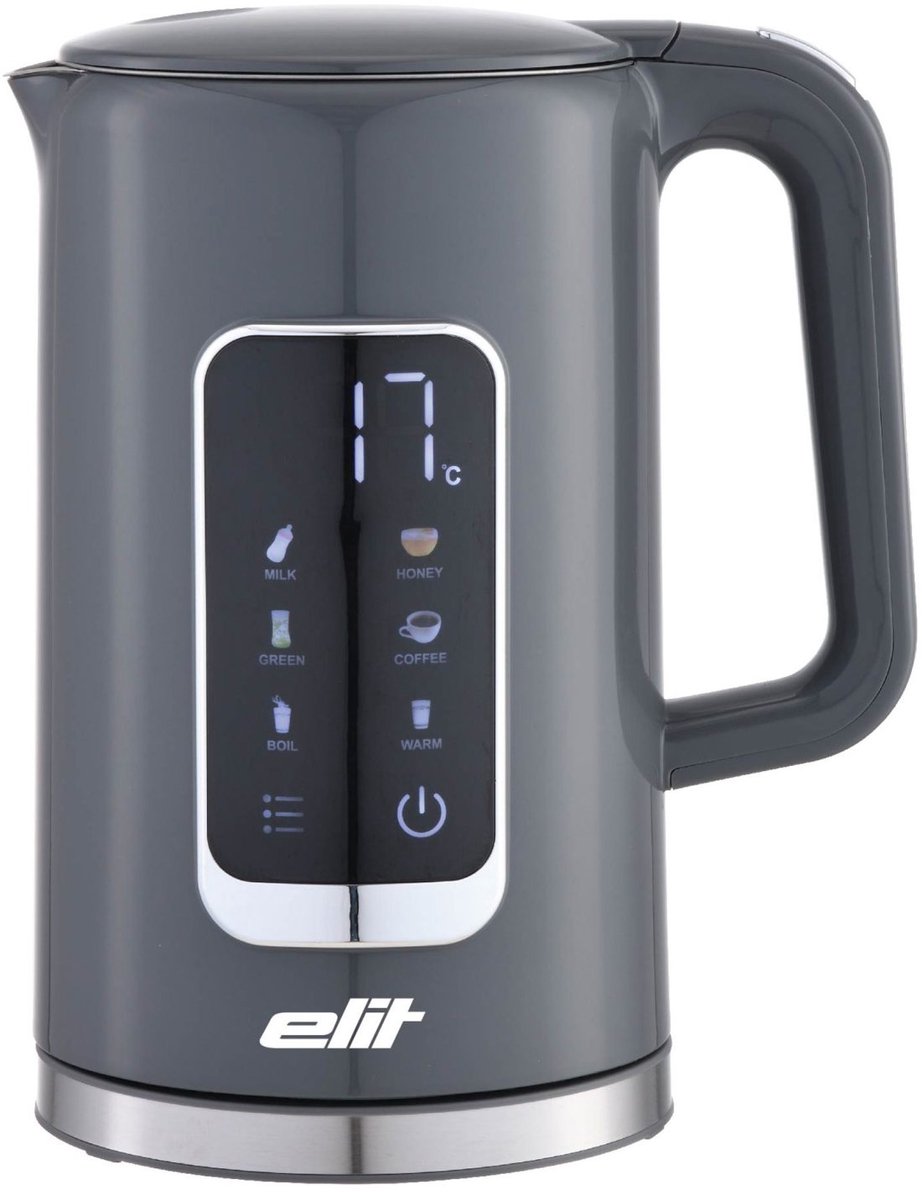 Elit CoolTouch waterkoker grijs