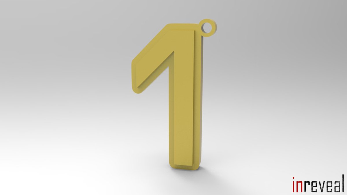 Sleutelhanger F1 '1' Lando Norris (Formule 1) - 25x45x5 mm - Goud