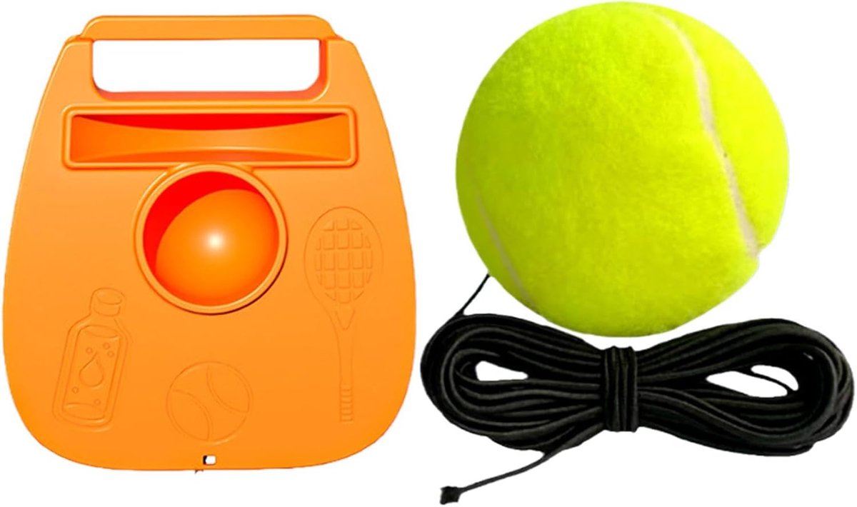 Tennis Bal Terugkaatser - Trainingshulp Tennis - Tennis Oefenen - Continu Bal Terugslag - 22.5cm Diameter