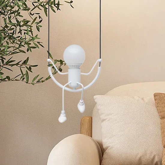 Nachtlampje Kinderkamer - Decoratieve Wandlamp - Sfeervolle Verlichting - Charmant Cartoon Design - 25x25x100cm - Wit — afbeelding 2