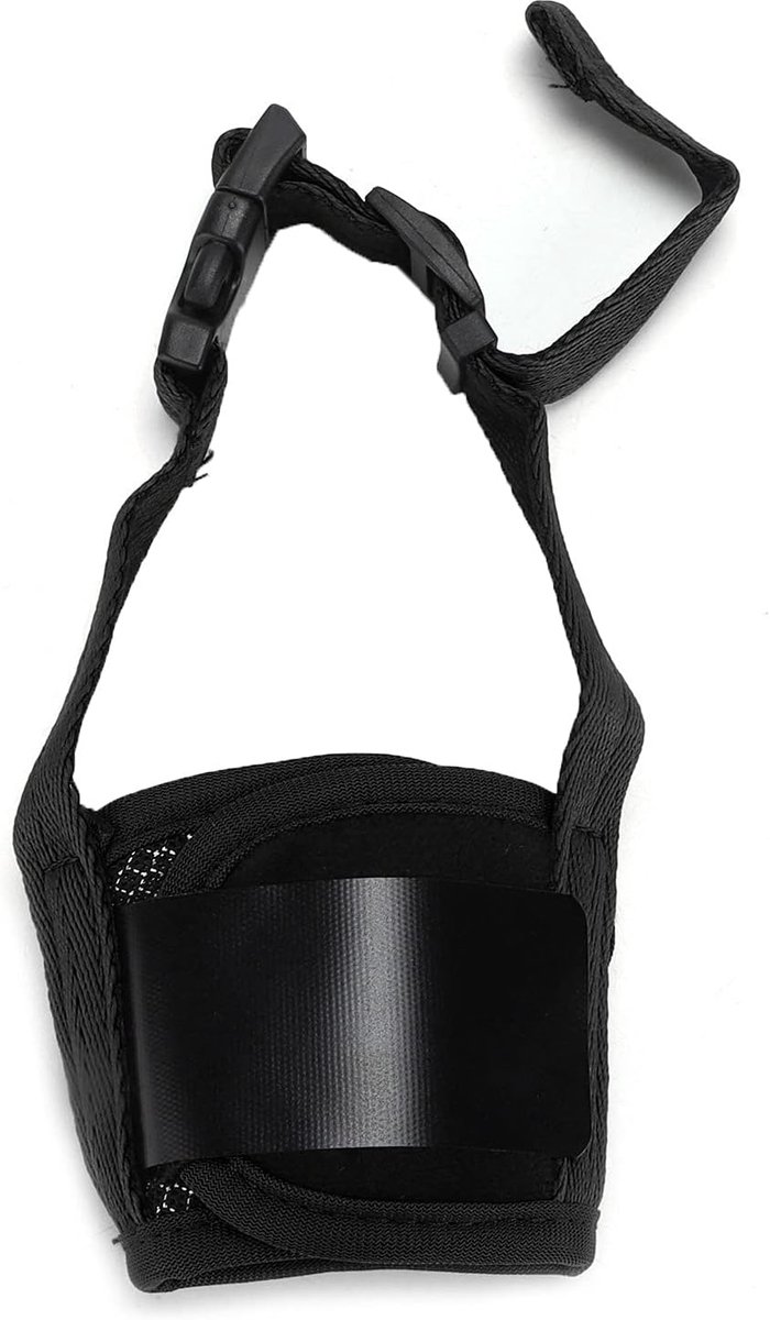 Honden Muilkorf - Veiligheid Mondstuk - Tegen Bijten - Verstelbaar Comfort - XS 9-12cm - Zwart