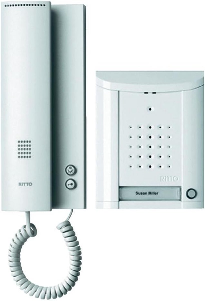 Audio Pakket - Deurcommunicatie Set - Residentiële Communicatie - Compleet Met Telefoon - 1 Wohneinheit - Wit