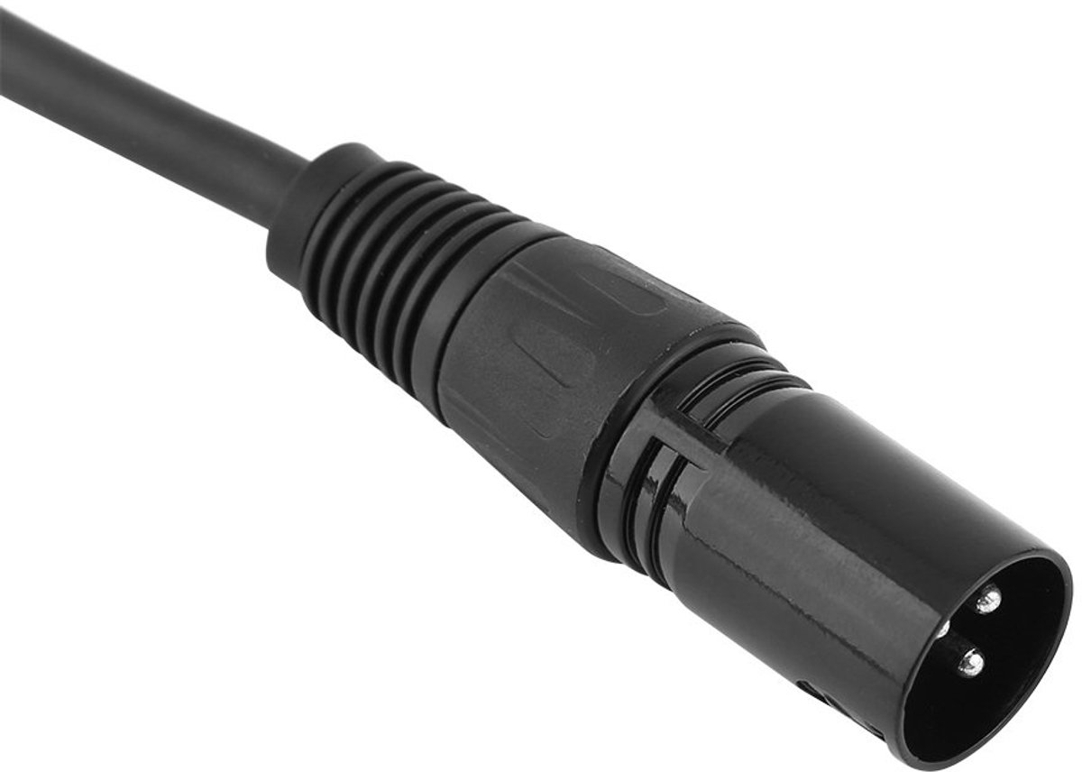 Microfoonkabel - XLR Kabel - Helder Geluid - Gebalanceerde Audio - 1 Meter - Zwart