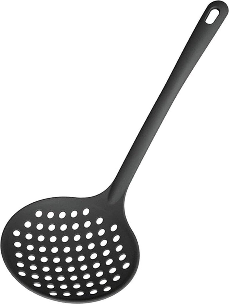 Schuimlepel - Keukengerei - Koken - Lichtgewicht ontwerp - 26 cm - Zwart