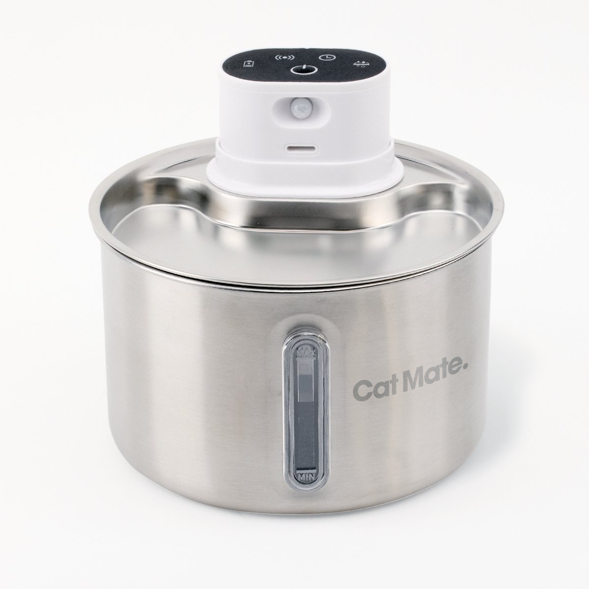 Cat Mate 2,2 liter draadloze roestvrijstalen drinkfontein voor katten