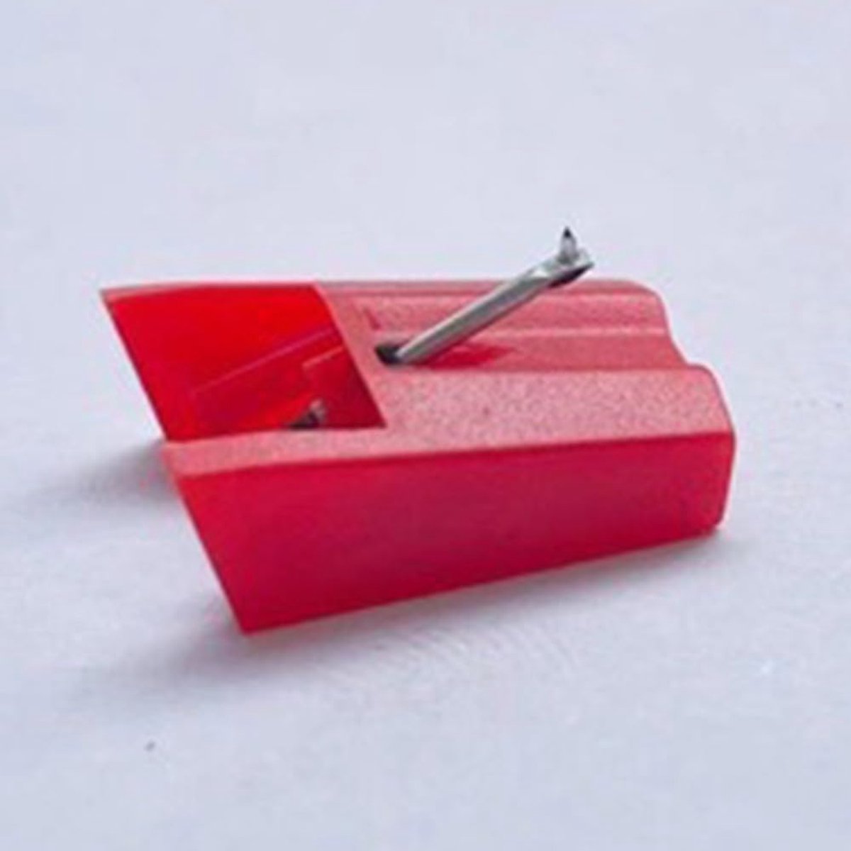 Fonograaf Naald - Platenspeler Naald - Muziek Luisteren - Hoge Gevoeligheid - 2 x 1.5 cm - Rood