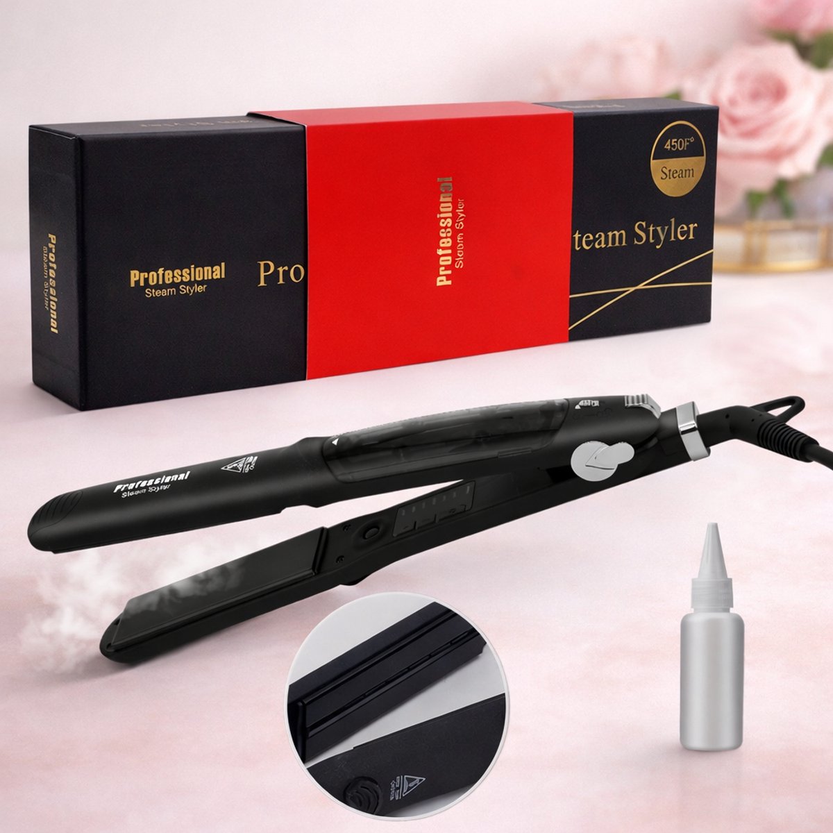 Stoomstijltang Pro Stijltang met Stoomfunctie - Product - €39,99