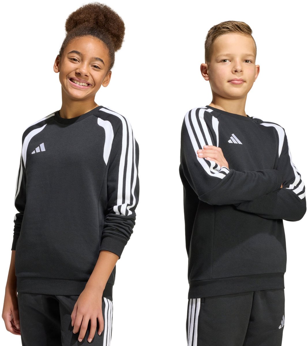 adidas Sweater Kinderen Tiro 26 League Sweat Crew Zwart - Maat 128cm