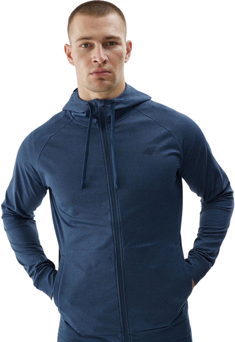 4F Sweater Heren Donkerblauw Mêlée