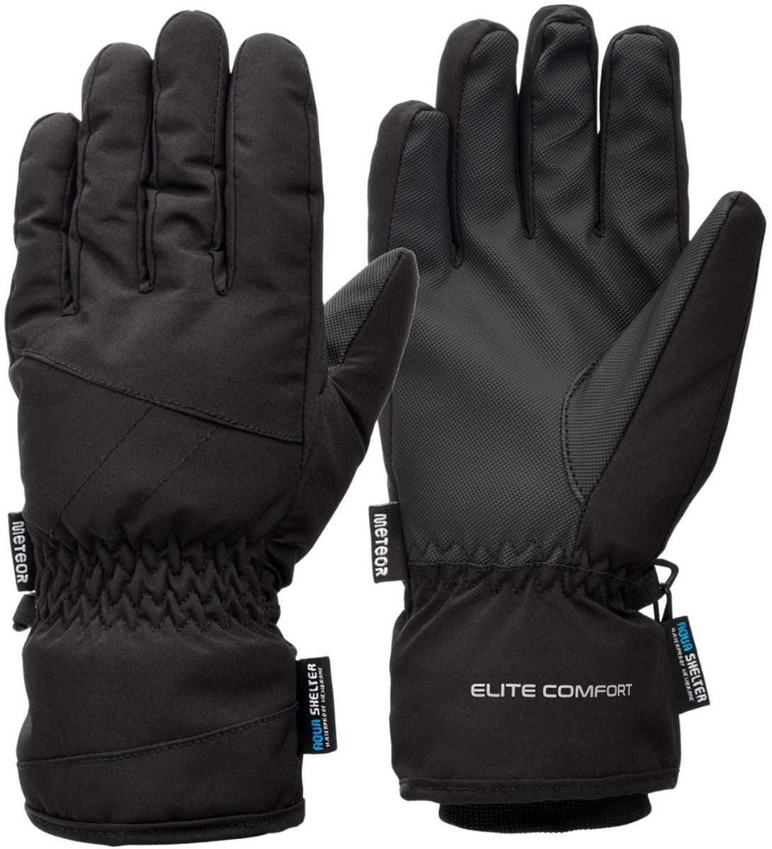 Meteor Handschoenen Nevis Zwart - Maat XL