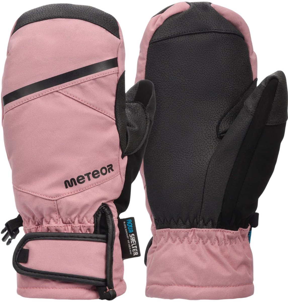 Meteor Handschoenen Hazy Roze-Zwart - Maat XS