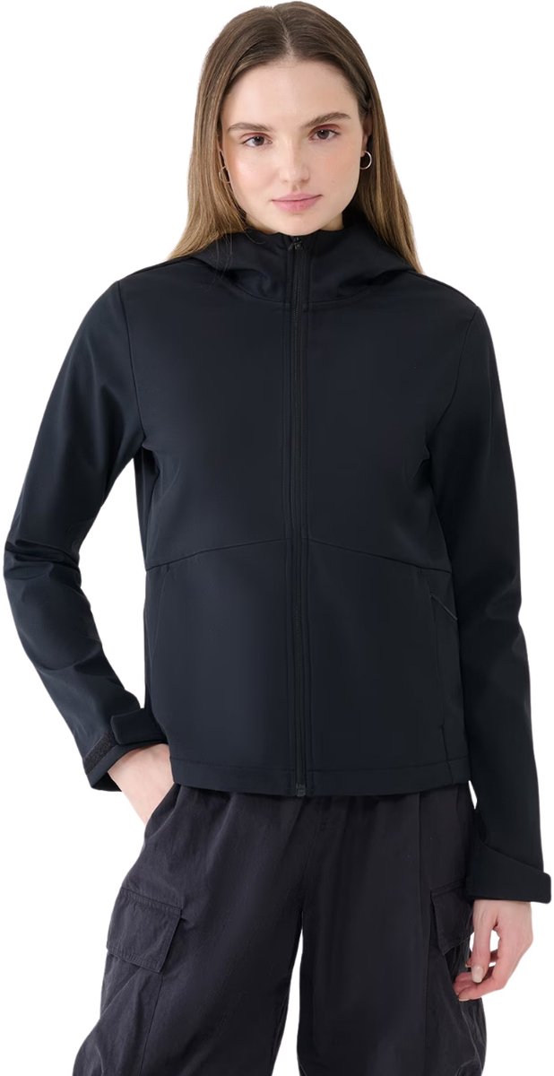 4F Jas Dames softshell Zwart - Maat S