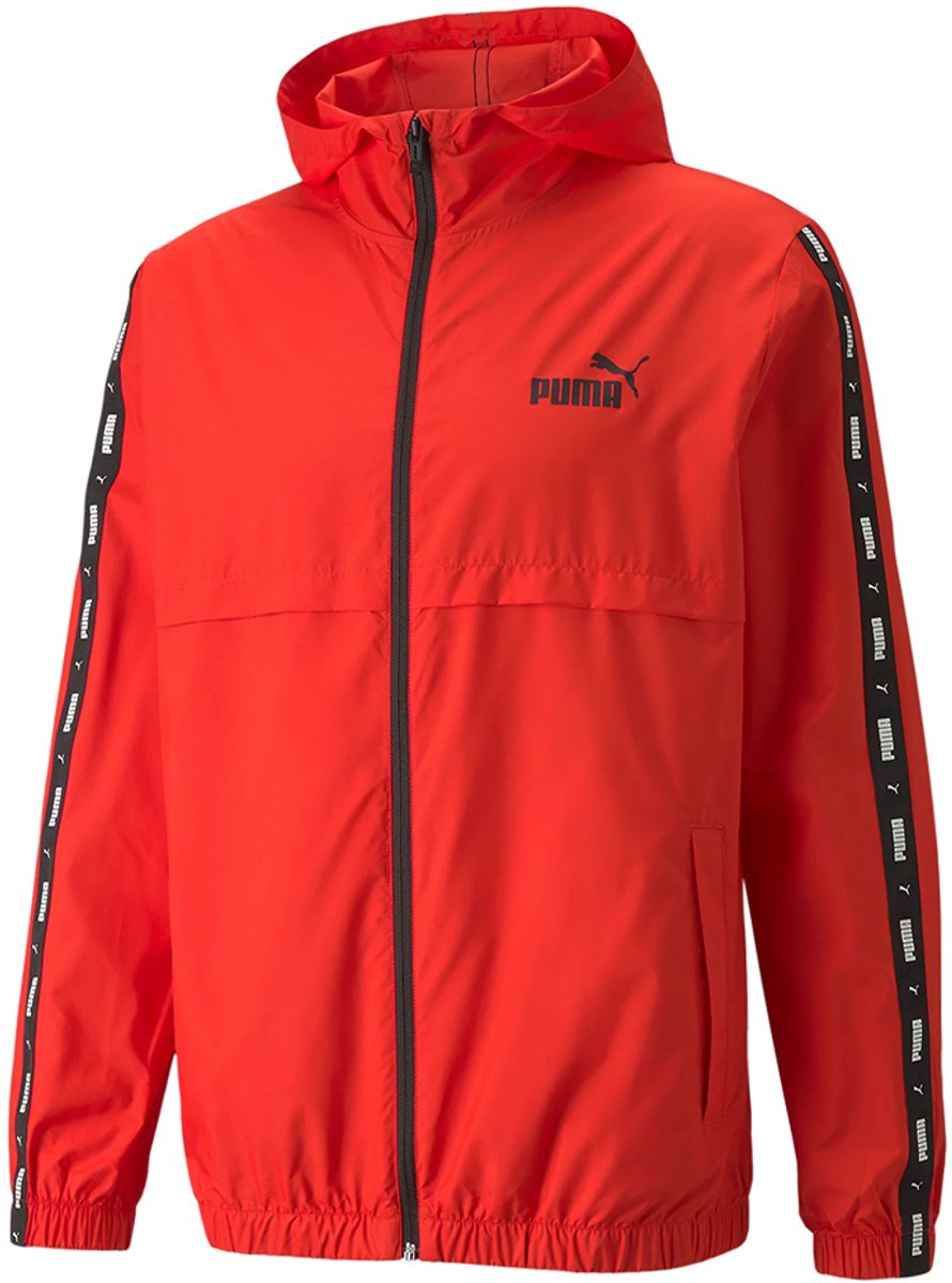 Puma Jas Heren ESS+TAPE Windbreaker Rood