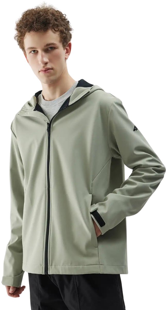 4F Jas Heren softshell Olijfgroen - Maat XL
