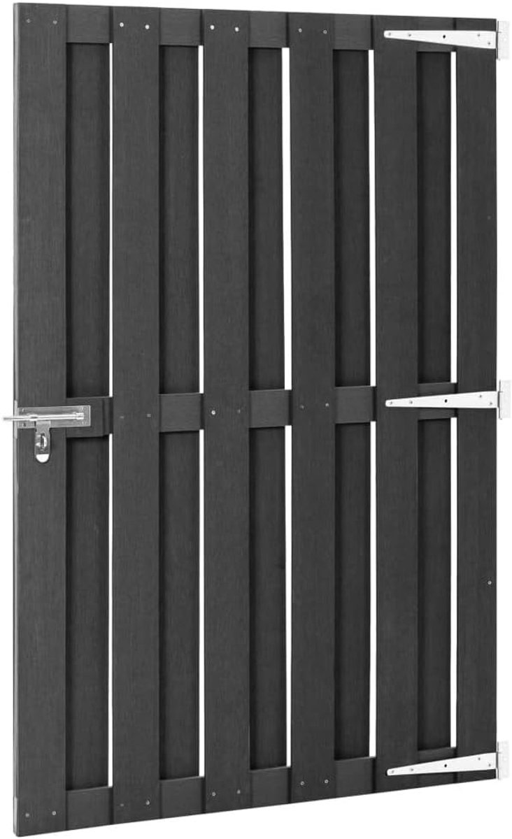 Tuinpoort WPC - Ingangspoort Hek - Tuin Afscheiding - Inclusief Sluiting - 100x100cm - Gri