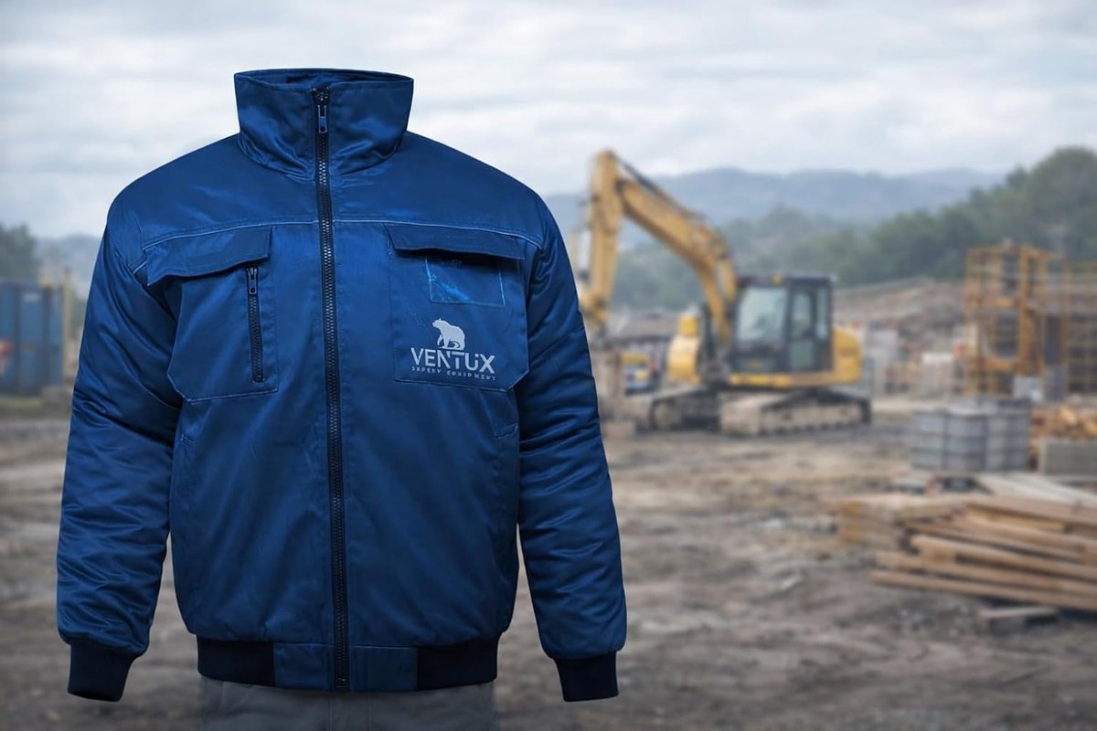 Werkjas - Multifunctionele Jas - Buitenwerk - Versterkt Waterafstotend - Maat L - Blauw