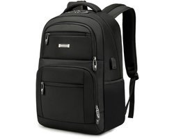 Eleganci® Laptop Rugzak 17 inch – USB – Waterafstotend – Zwart