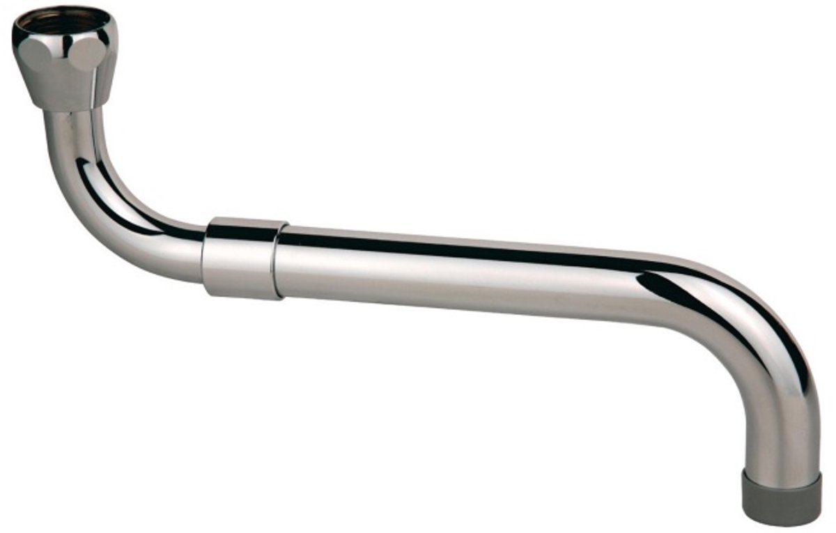 KIRCHHOFF S-Uitloop, 3/4" x 280-480 mm - Uitschuifbaar
