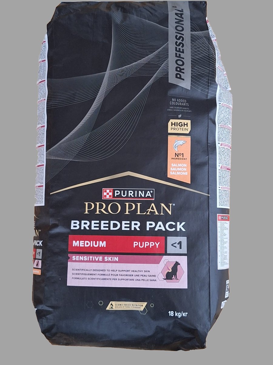 Pro Plan Pro Plan Dog Puppy Medium Sensitive Skin - Hondenvoer - Zalm 18 kg Breederbag