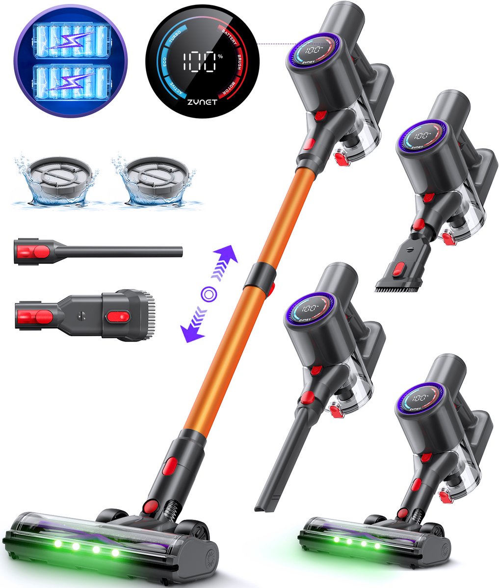 CasaVerse Draadloze Steelstofzuiger Premium Gold - Krachtig - CasaVerse - €129,90