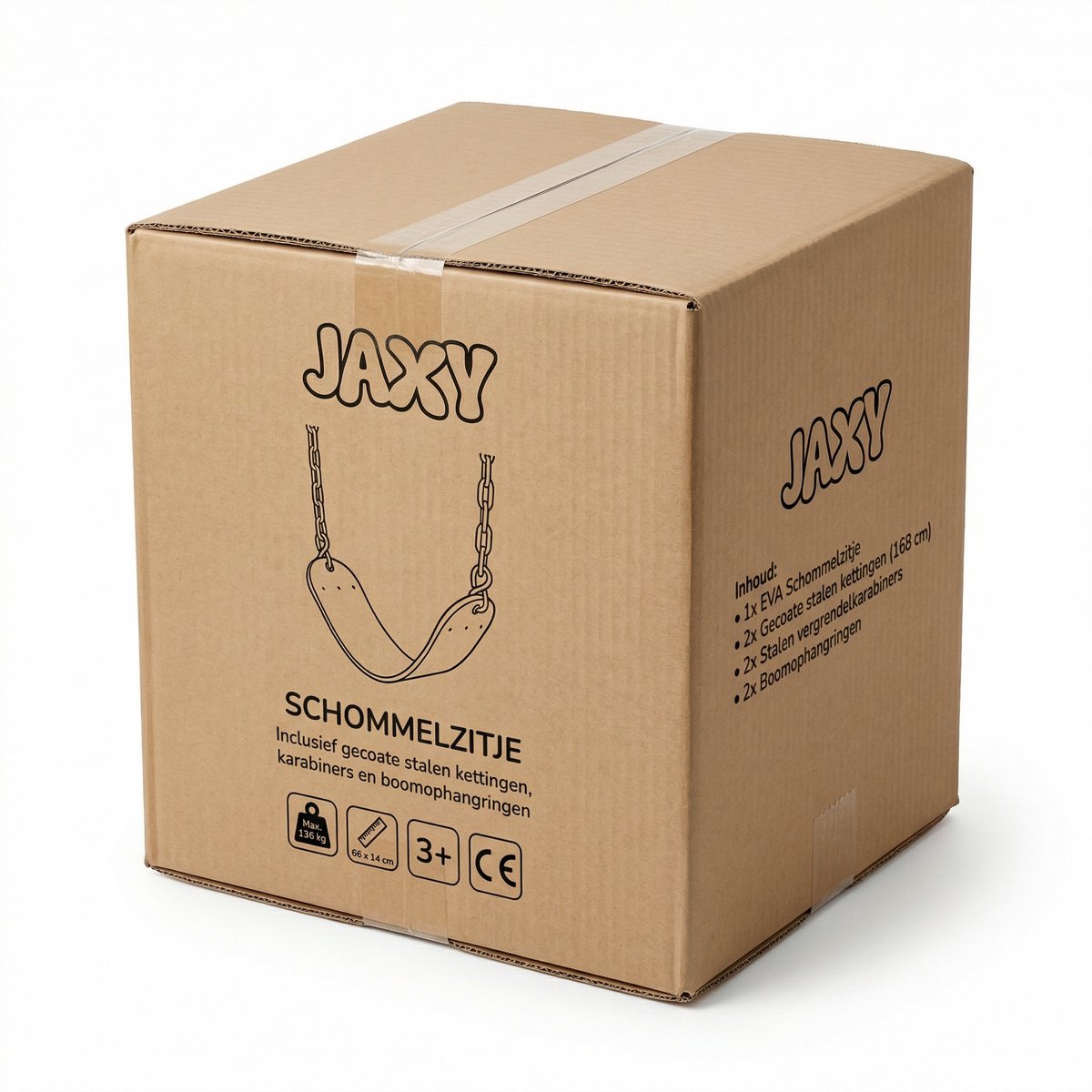 JAXY Schommelzitje - Kinderschommel Buiten - Tot 136 KG - Buitenspeelgoed Jongens, Meisjes & Peuter - Blauw — afbeelding 8