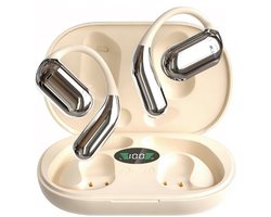 Kraftverdia - Draadloze Oordopjes - Bluetooth - Geschikt voor iOS & Android - Lange Batterijduur - Comfortabel Draagcomfort - Bone Conduction - Sporthoofdtelefoon - Open-ear - Met Microfoon - Touch - IPX7 Zweetbestendig - Voor Hardlopen, Fitness