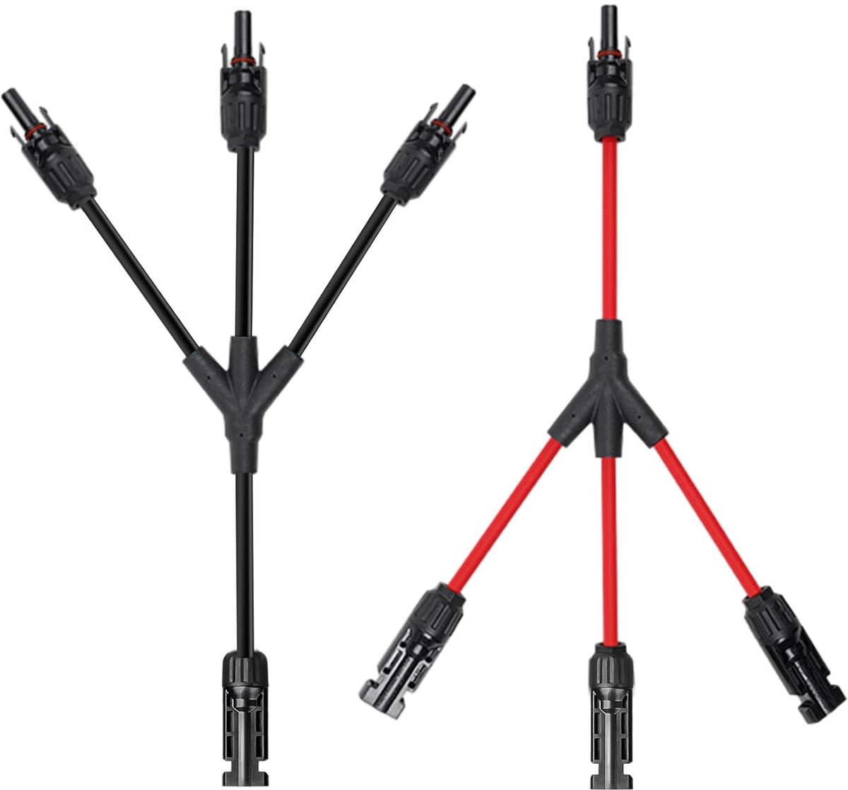 Zonne-energie Y-kabel - PV Y-verdeler - Parallel schakelen - IP67 Waterdicht - 6 mm²