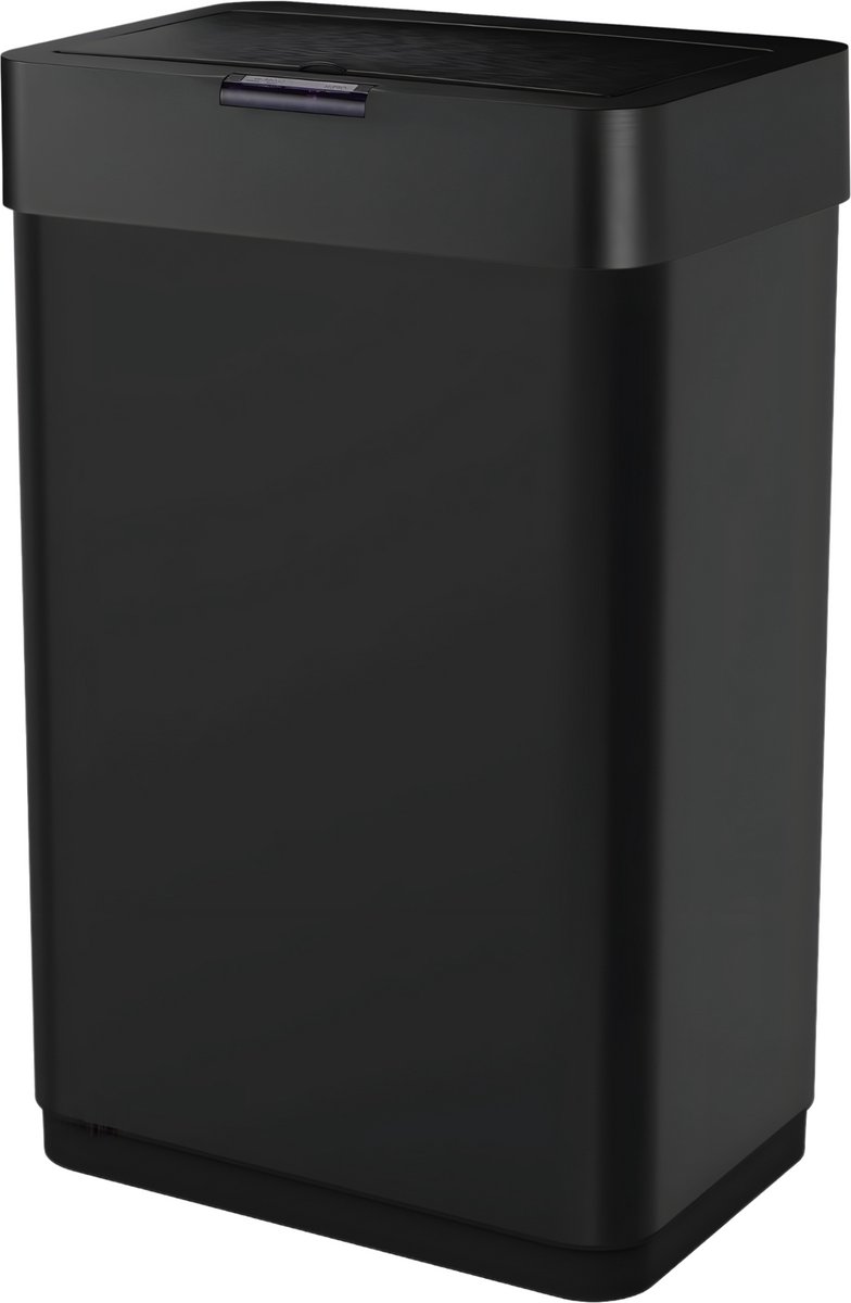 Five Stars® Prullenbak met Sensor - 60 Liter - Afvalbak RVS - Vuilnisbak - Soft Close Deksel - Zwart