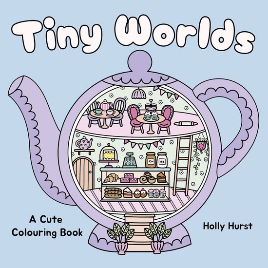 Cosy Colouring- Tiny Worlds Cute Colouring Book - cover