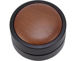 Palm Koffietamper - Ergonomische Tamper - Espresso Bereiden - Constante Druk - 53MM - Walnoothout