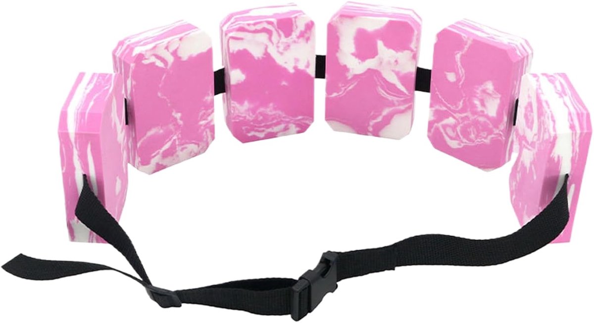 Zwemriem Kinderen - Drijfhulp Watersport - Zwemtraining Leren - EVA Hoge Dichtheid - 120cm Lengte - Roze Wit