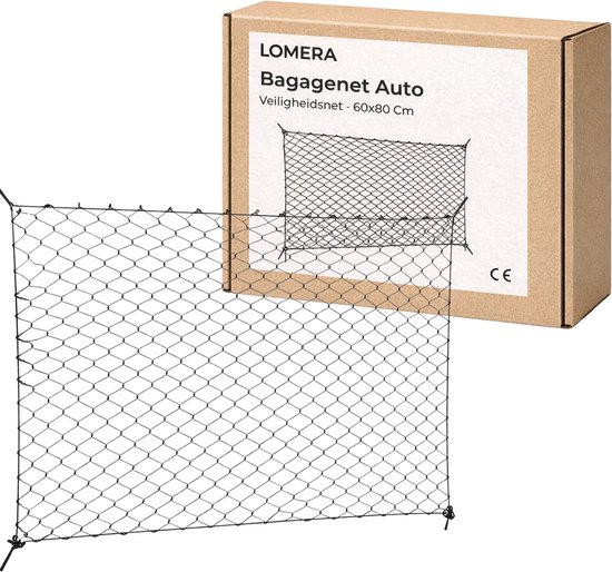 Lomera Bagagenet Auto - Kofferbaknet - Elastisch Bagagenet - Elastisch Kofferbaknet - Kofferbak Net - Autonet Kofferbak - Bagagenet Kofferbak - Kofferbak Organizer Net - Auto Opbergnet van Merkloos — afbeelding 3
